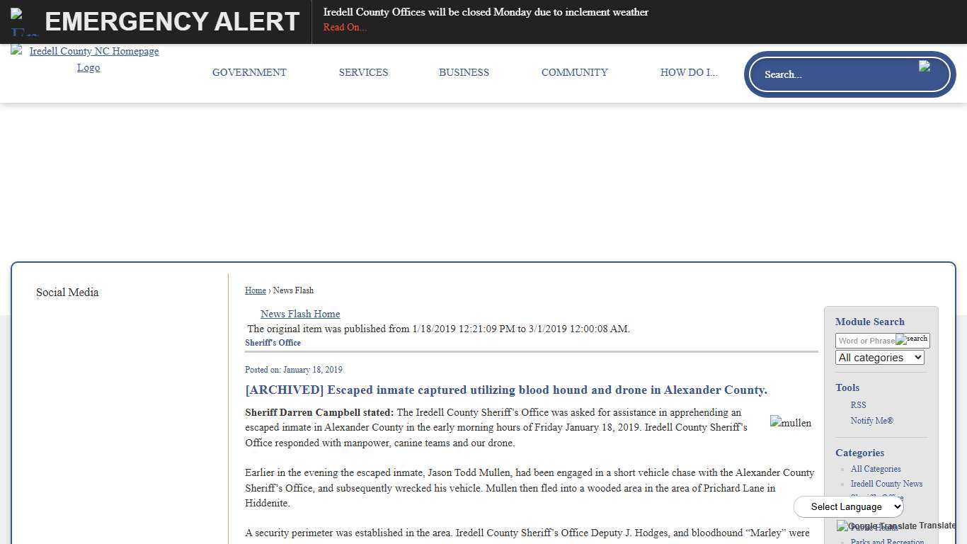 News Flash • Iredell County, NC • CivicEngage